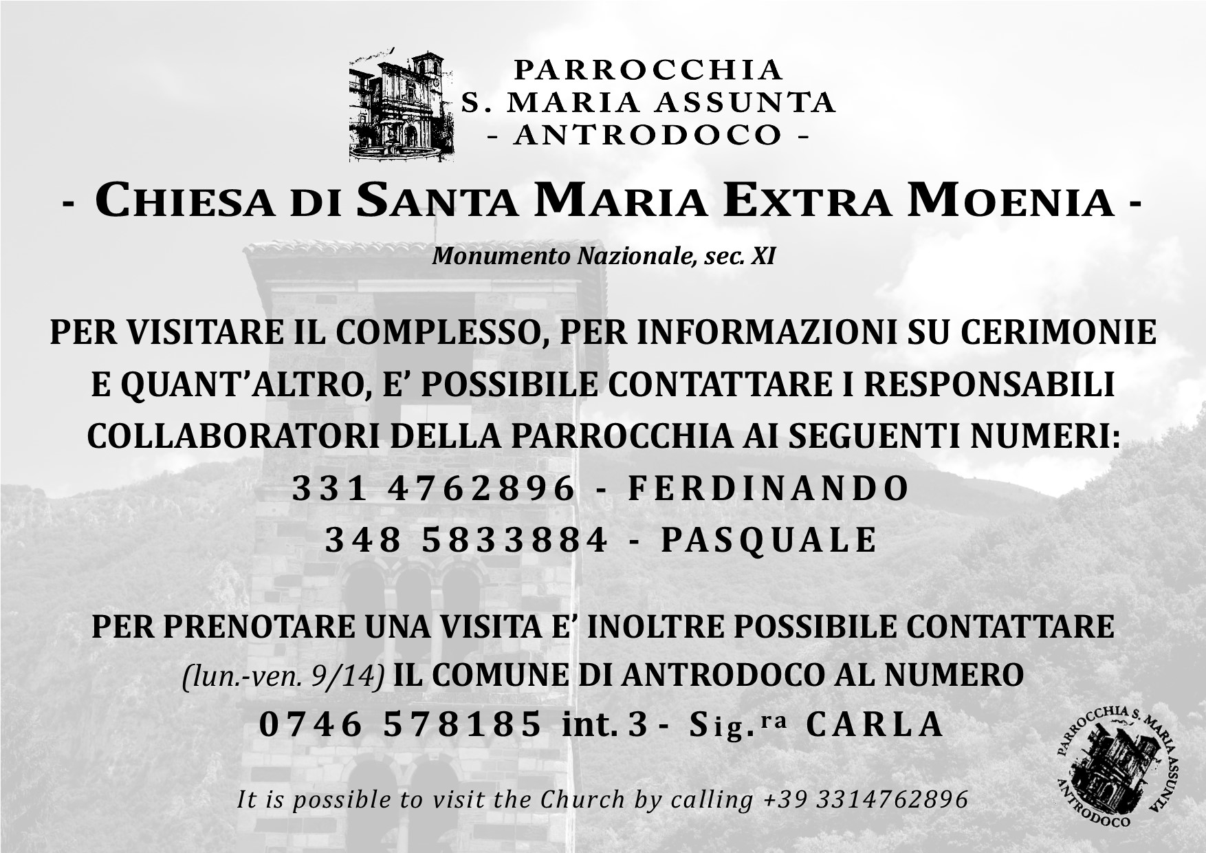 Visite S. Maria Extra Moenia