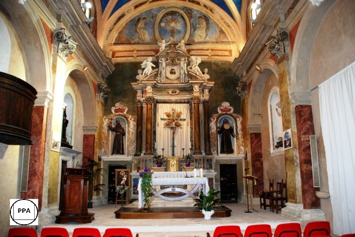 Sacrato della chiesa di Santa Chiara -Antrodoco- appena restaurata